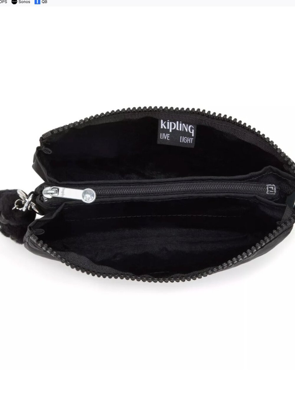 KIPLING Creativity Large Pouch - Black - No Monkey - Picture 5 of 7
